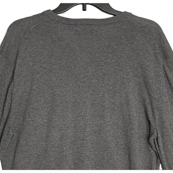 Daniel Cremieux V-Neck Sweater Men's XL Pima Cotton Cashmere Blend Gray NEW - Picture 6 of 15